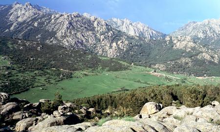 Vista panorámica de La Pedriza, en el Parque Nacional de la Sierra de Guadarrama