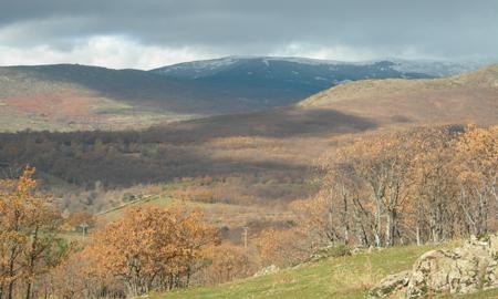 Vista panorámica de la Sierra del Rincón, en los alrededores de Montejo de la Sierra