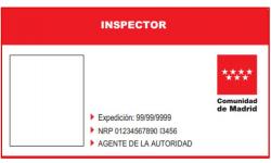 Imagen del diseño la nueva tarjeta identificativa del personal inspector